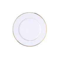 Assiette à entremet double filet doré 21 cm "Moderne"